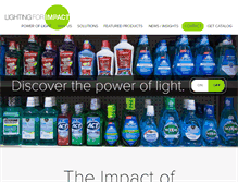 Tablet Screenshot of lightingforimpact.com